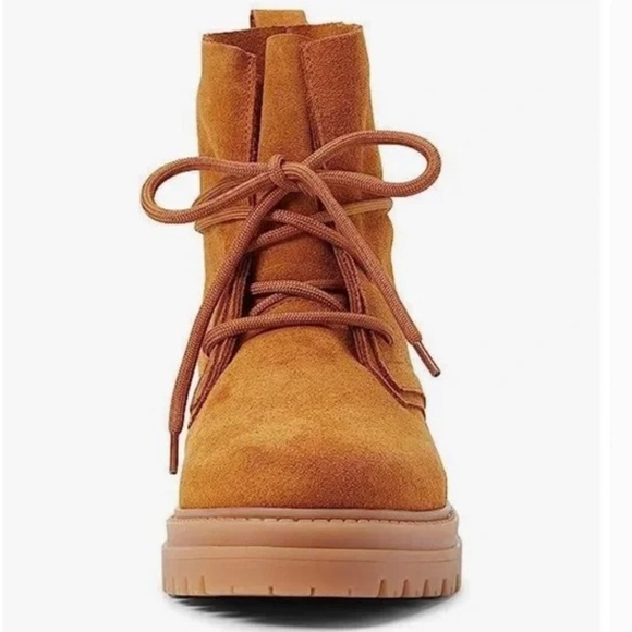 Steve Madden Lace Up Tahoe Boots‎ Sz 8M In Tan Suede - Picture 4 of 7